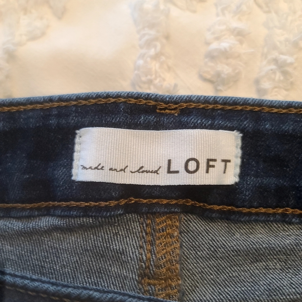 Loft ankle cropped jeans